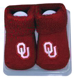 Game Day Outfitters Jenkins Crimson OU Baby Booties