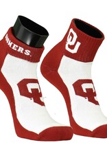 TCK Flip Top Qtr OU Socks (wm's 7-10, men's 6-9)
