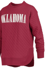 Pressbox Womens Quilted Oklahoma Crew-Neck Pasadena