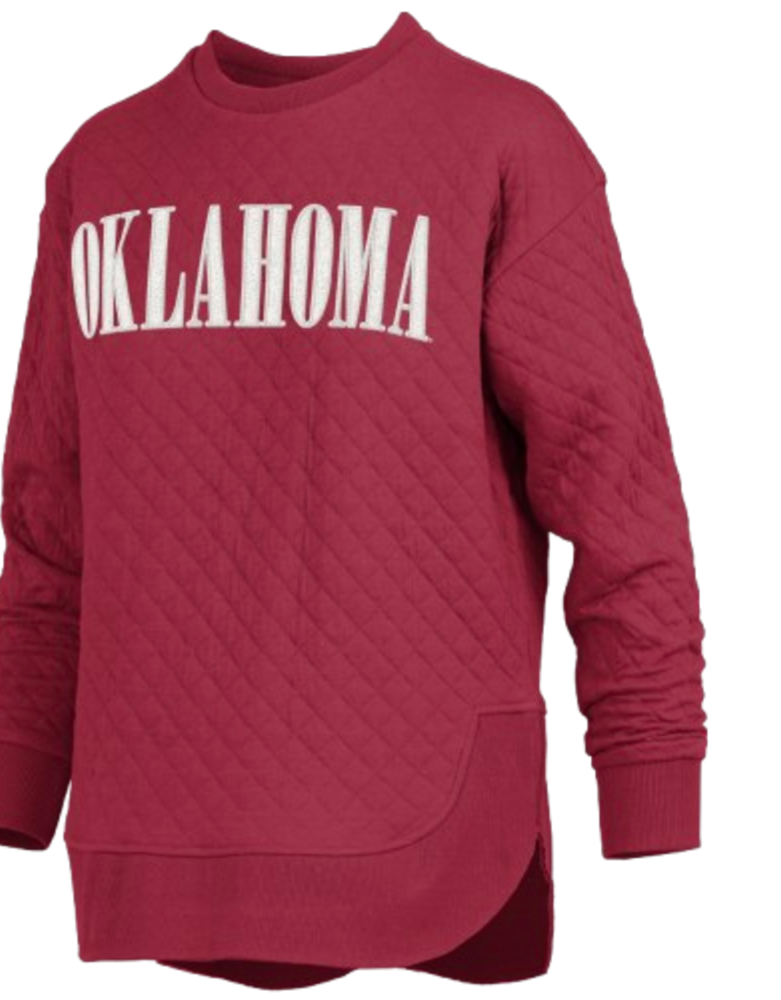 Pressbox Womens Quilted Oklahoma Crew-Neck Pasadena