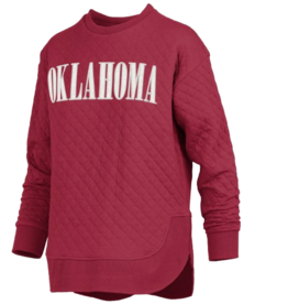 Pressbox Womens Quilted Oklahoma Crew-Neck Pasadena