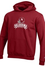 Champion Youth OU Football Helmet PO Hoodie