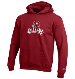 Champion Youth OU Football Helmet PO Hoodie