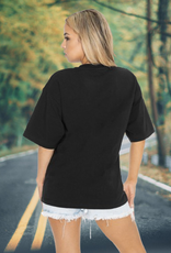Gameday Couture Womens Oklahoma B&W Split Seam Tee