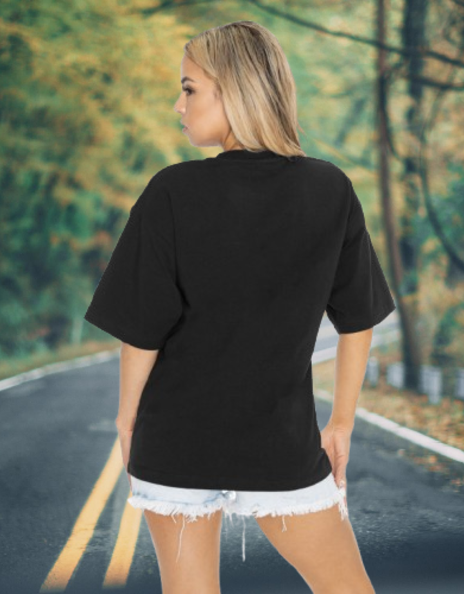 Gameday Couture Womens Oklahoma B&W Split Seam Tee