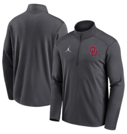Jordan Mens Jordan OU Anthracite Lock Up 1/4 Zip