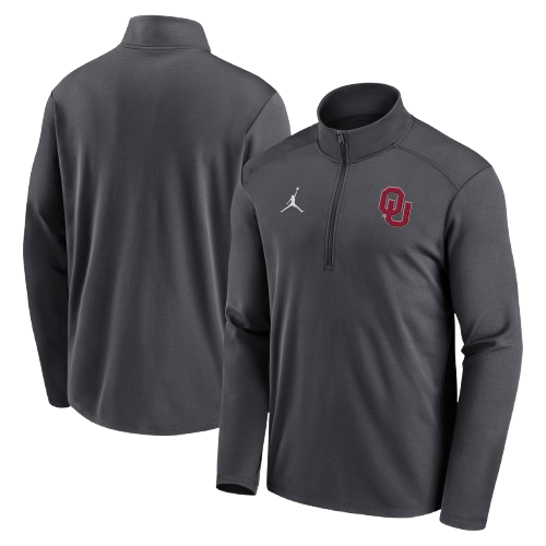 Mens Jordan OU Anthracite Lock Up 1 4 Zip Balfour of Norman