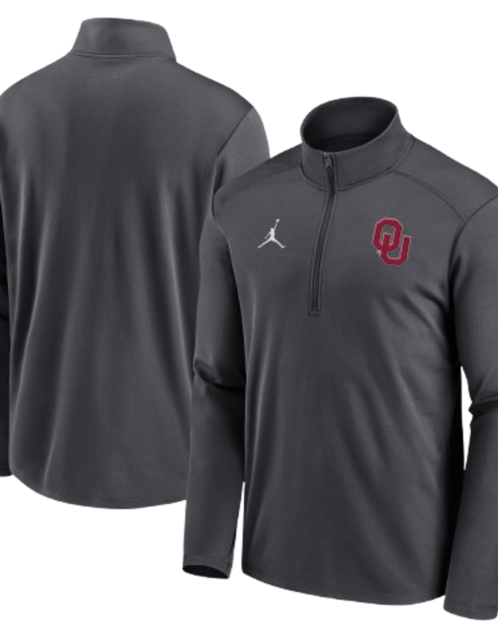 Jordan Mens Jordan OU Anthracite Lock Up 1/4 Zip