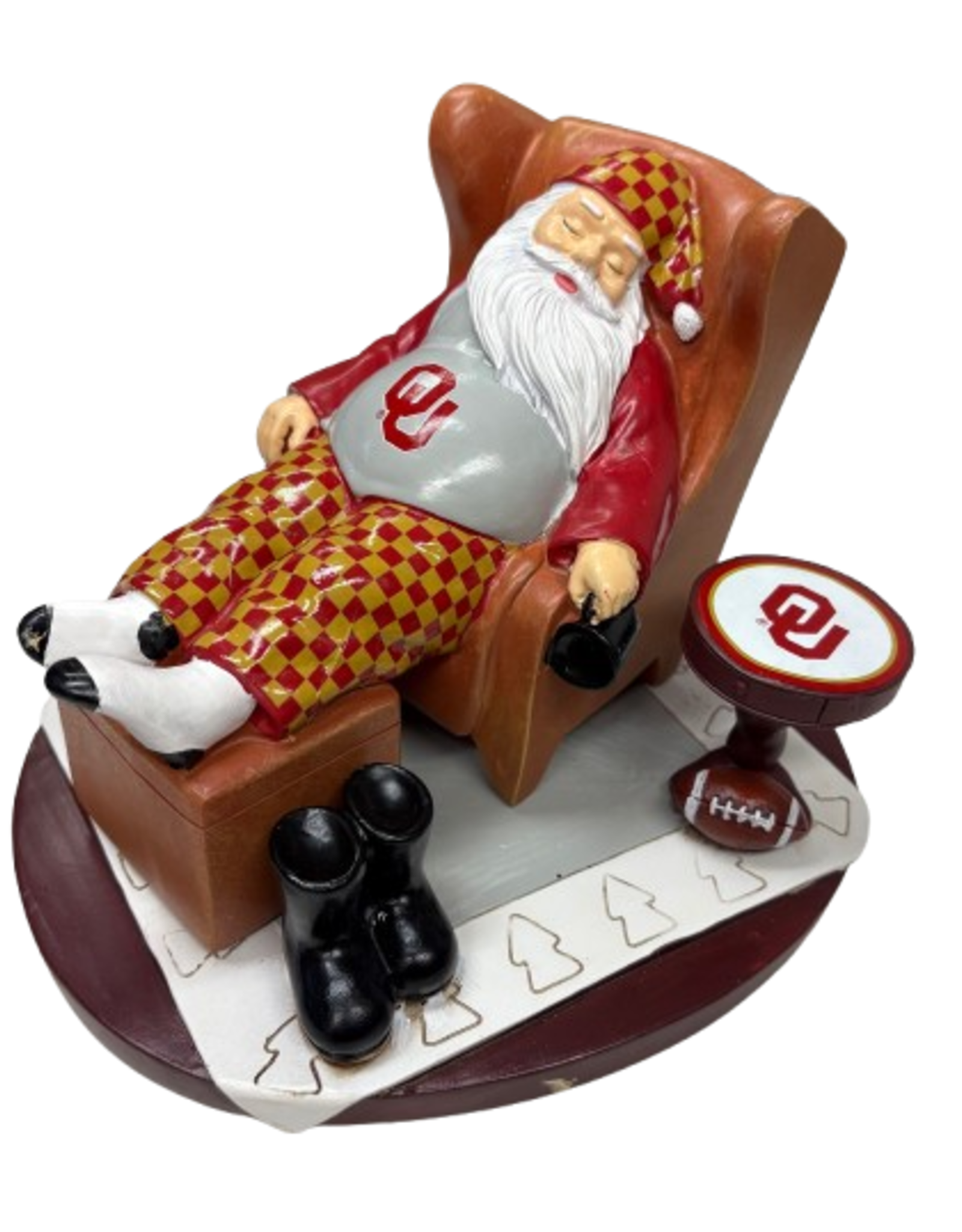 The Memory Company OU Resting Santa Collectible Figurine