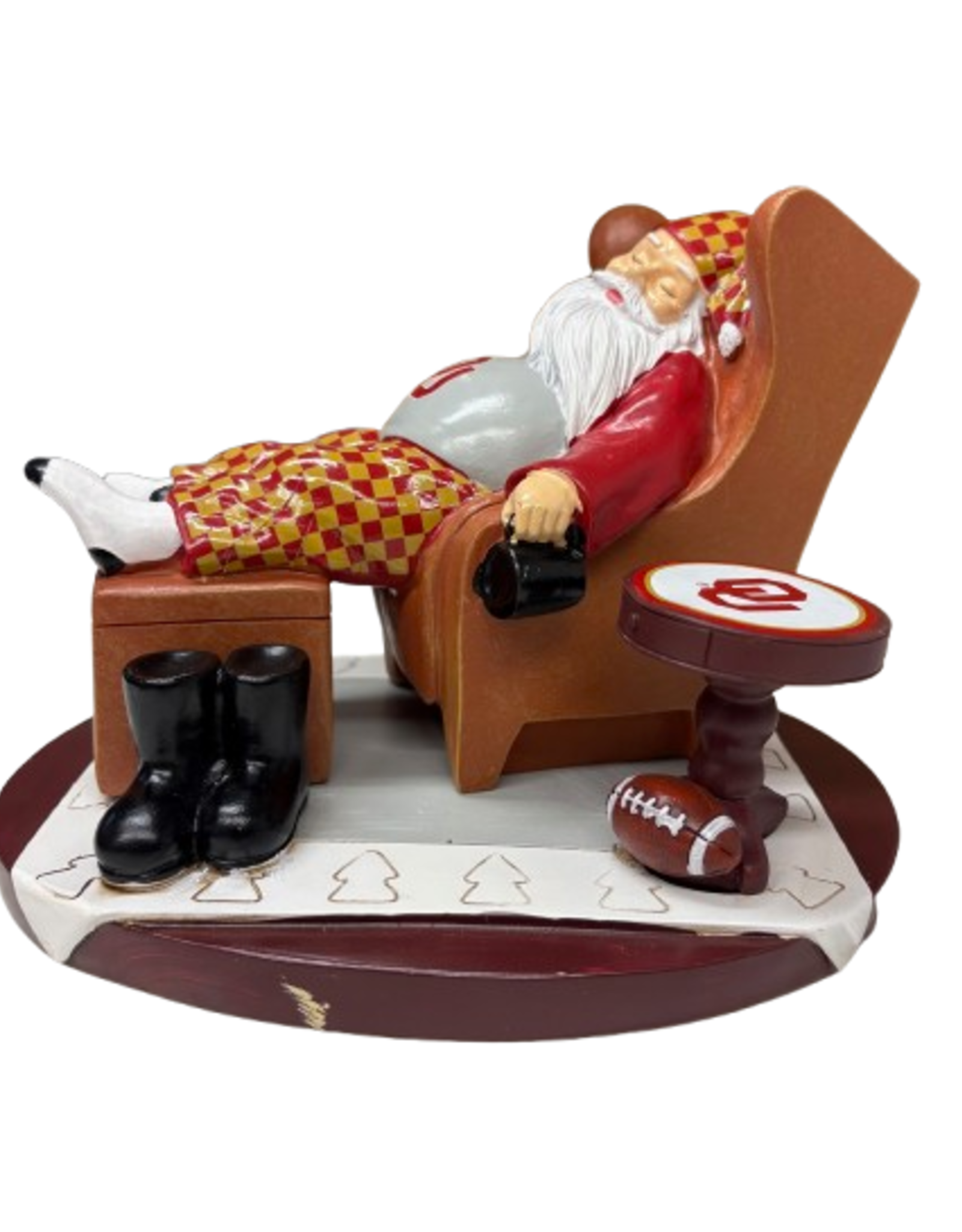 The Memory Company OU Resting Santa Collectible Figurine