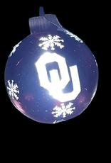 Forever Collectibles OU Light UP Glass Ball Ornament