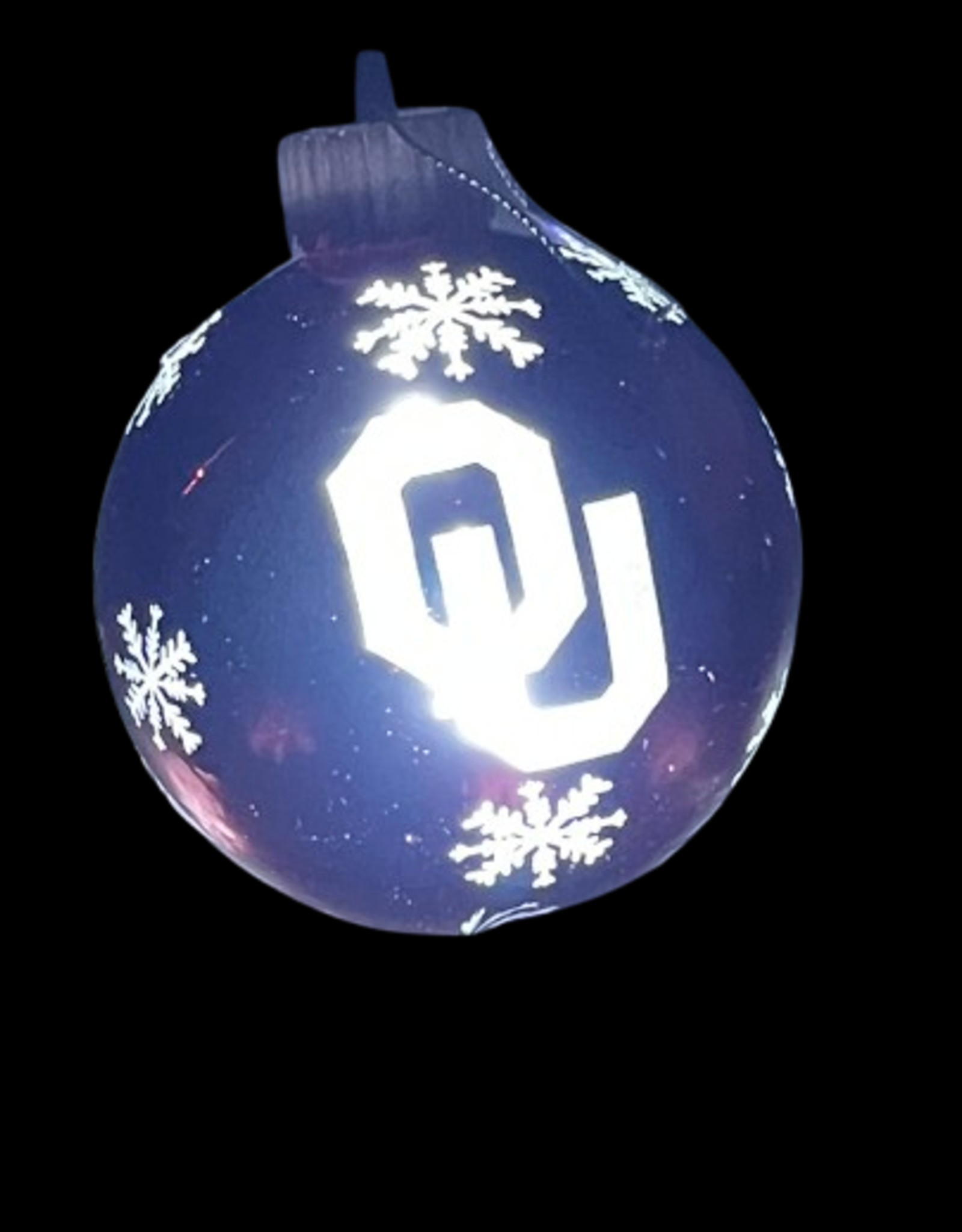Forever Collectibles OU Light UP Glass Ball Ornament