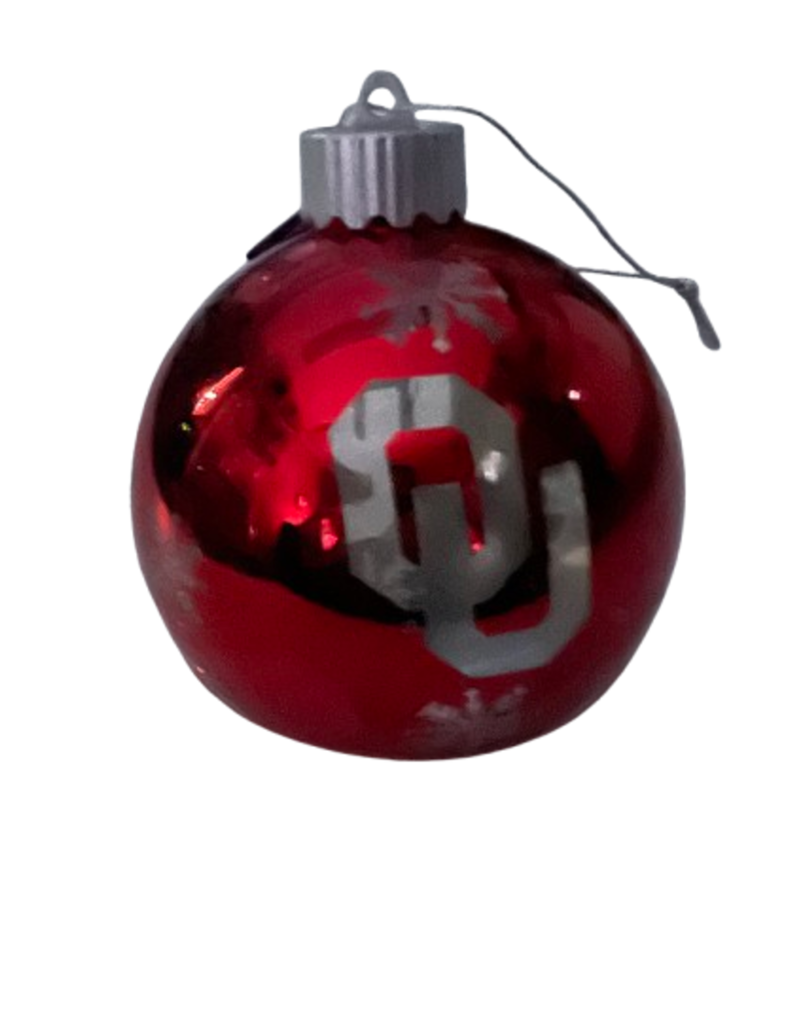 Forever Collectibles OU Light UP Glass Ball Ornament
