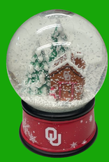 Forever Collectibles OU Gingerbread House Glass Snow Globe