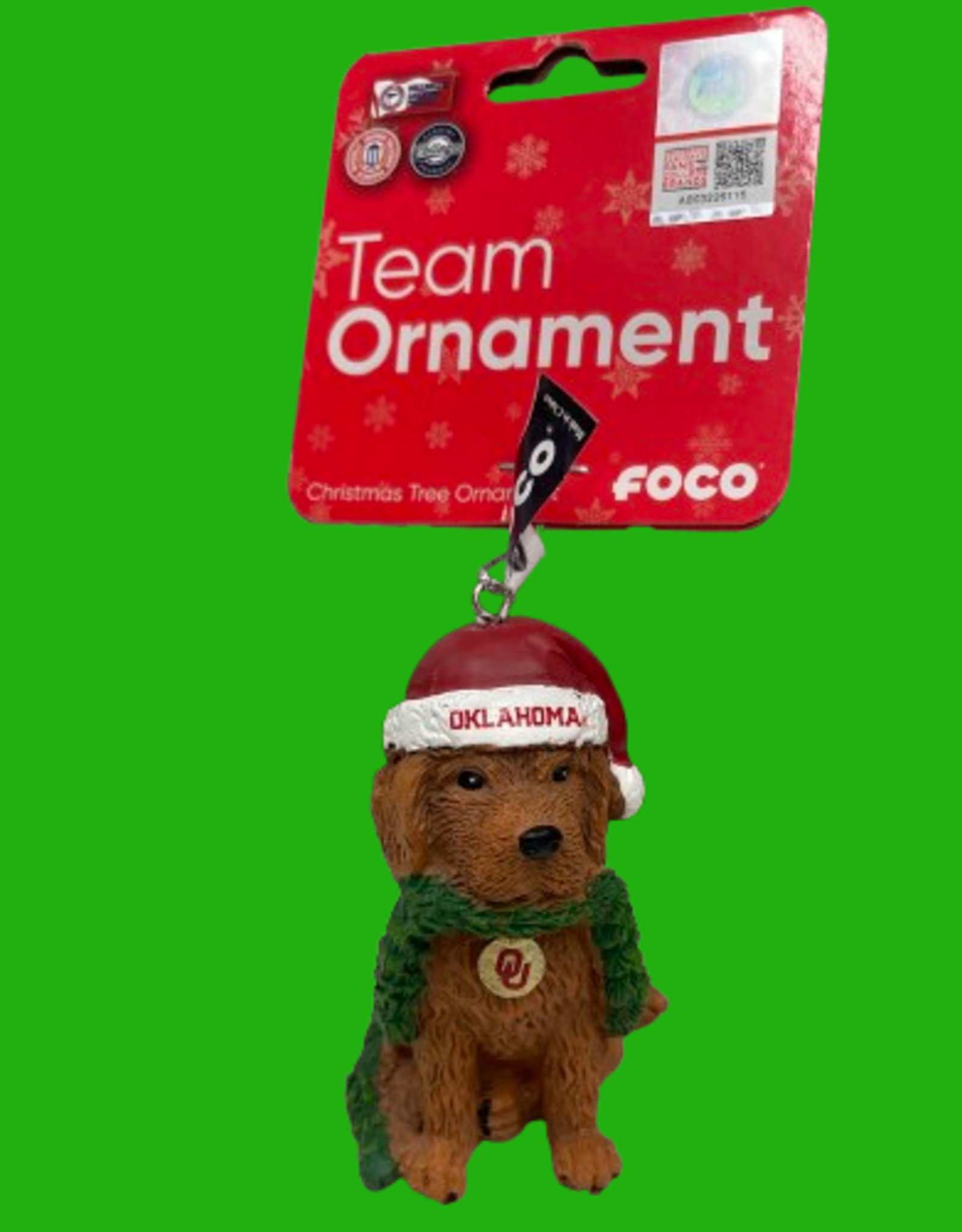Forever Collectibles Oklahoma Dog Ornament