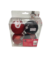 Forever Collectibles OU 4 Pack Glitter Ball Ornaments
