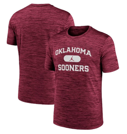 Jordan Men's Jordan Oklahoma Sooners Crimson Velocity Practice Tee