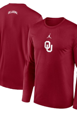 Jordan Men's Jordan Crimson OU LS Shoot Around Shirt