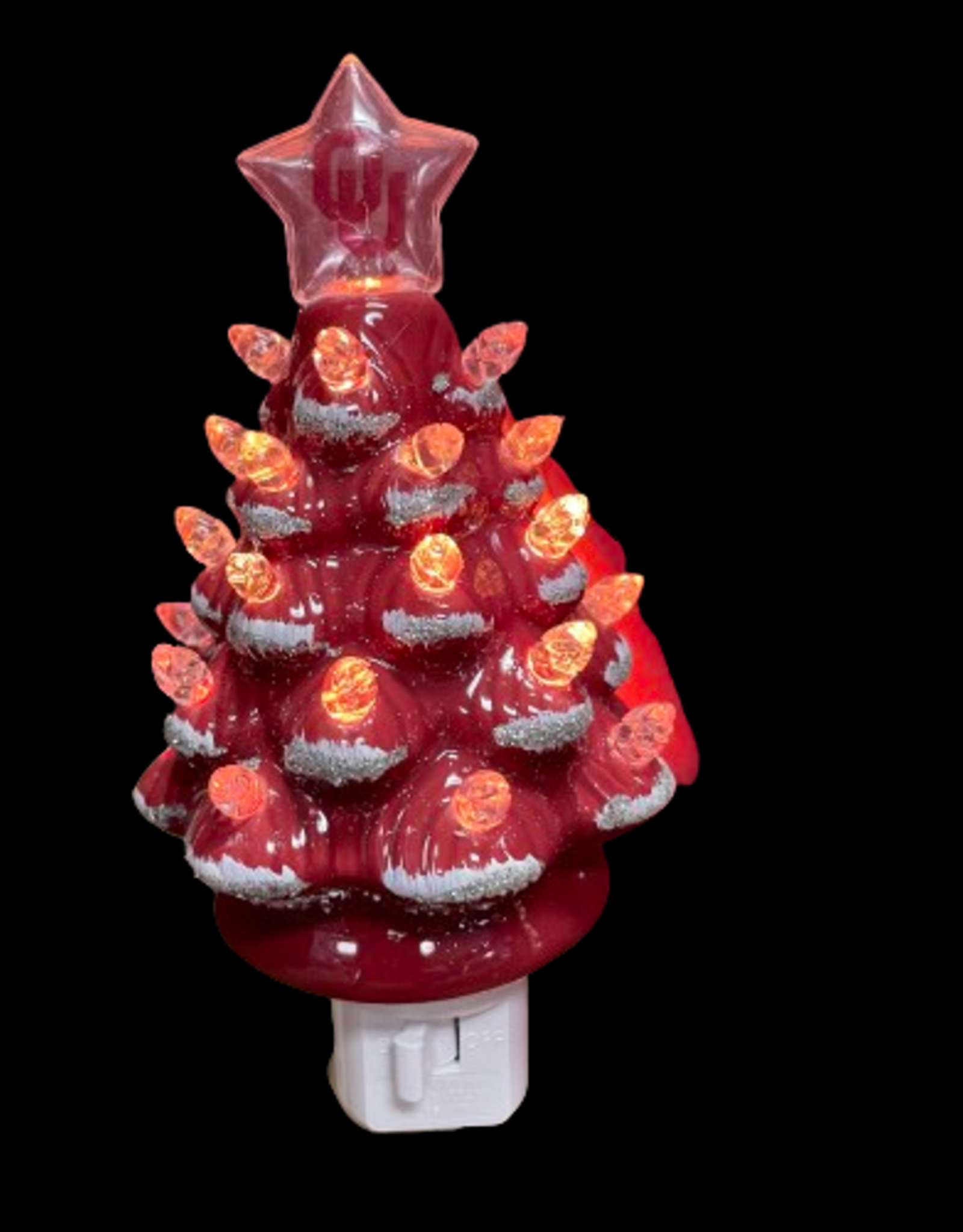 Santa's Workshop OU Plug In Christmas Tree Night Light