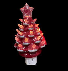 Santa's Workshop OU Plug In Christmas Tree Night Light