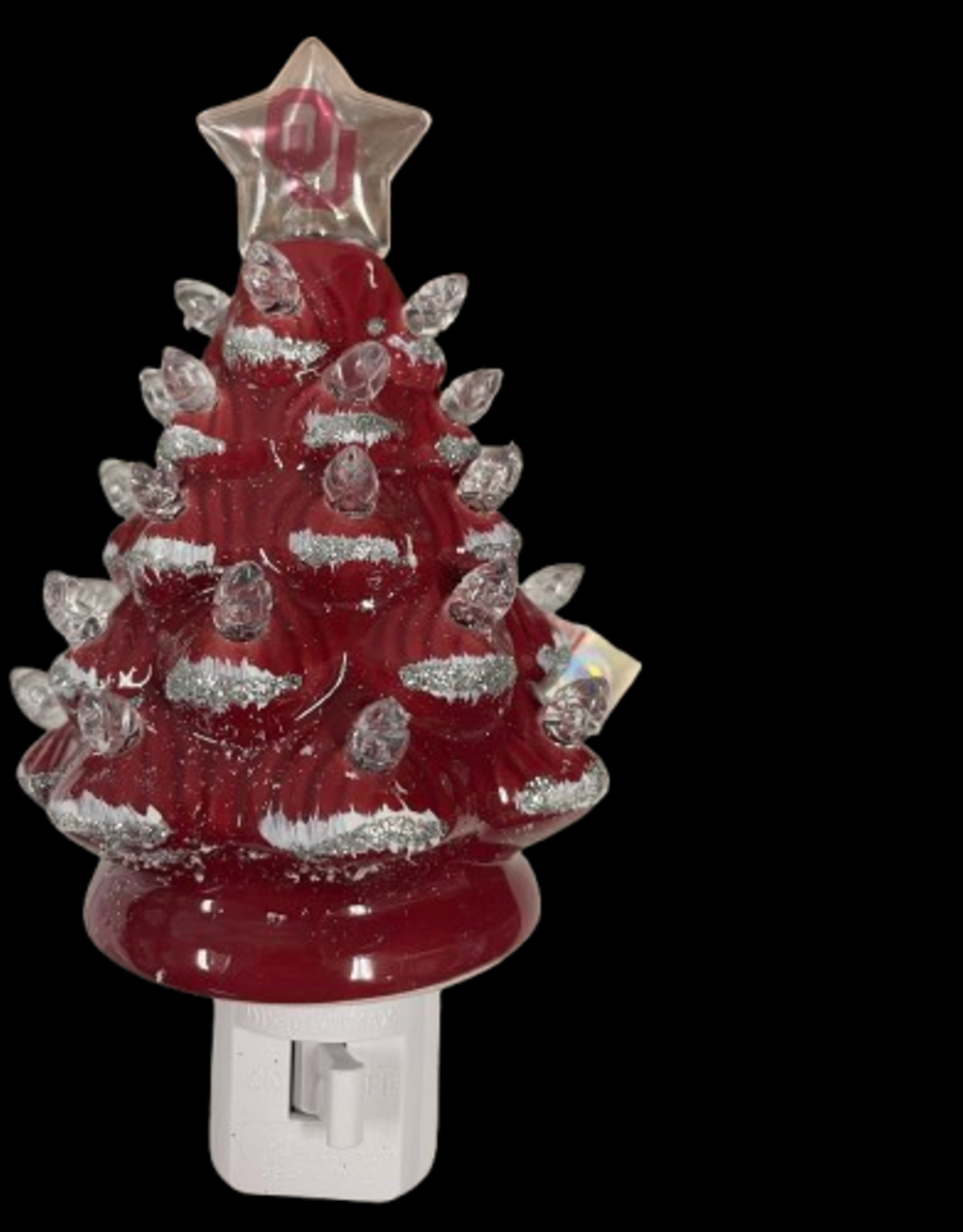 Santa's Workshop OU Plug In Christmas Tree Night Light