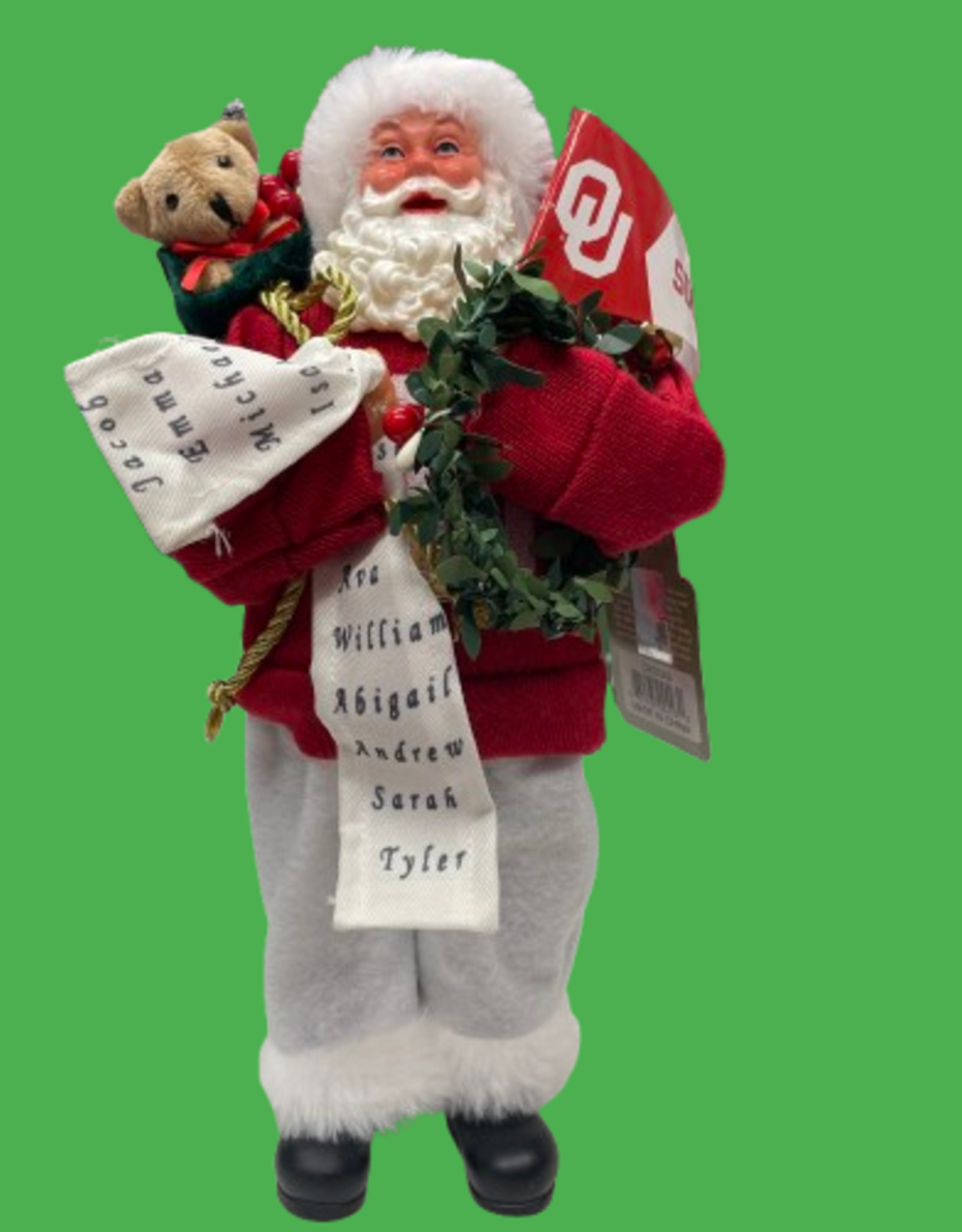 Santa's Workshop OU Proud Santa 12"
