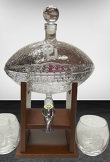 The Memory Company OU Football Decanter Set With 2 10oz Glasses
