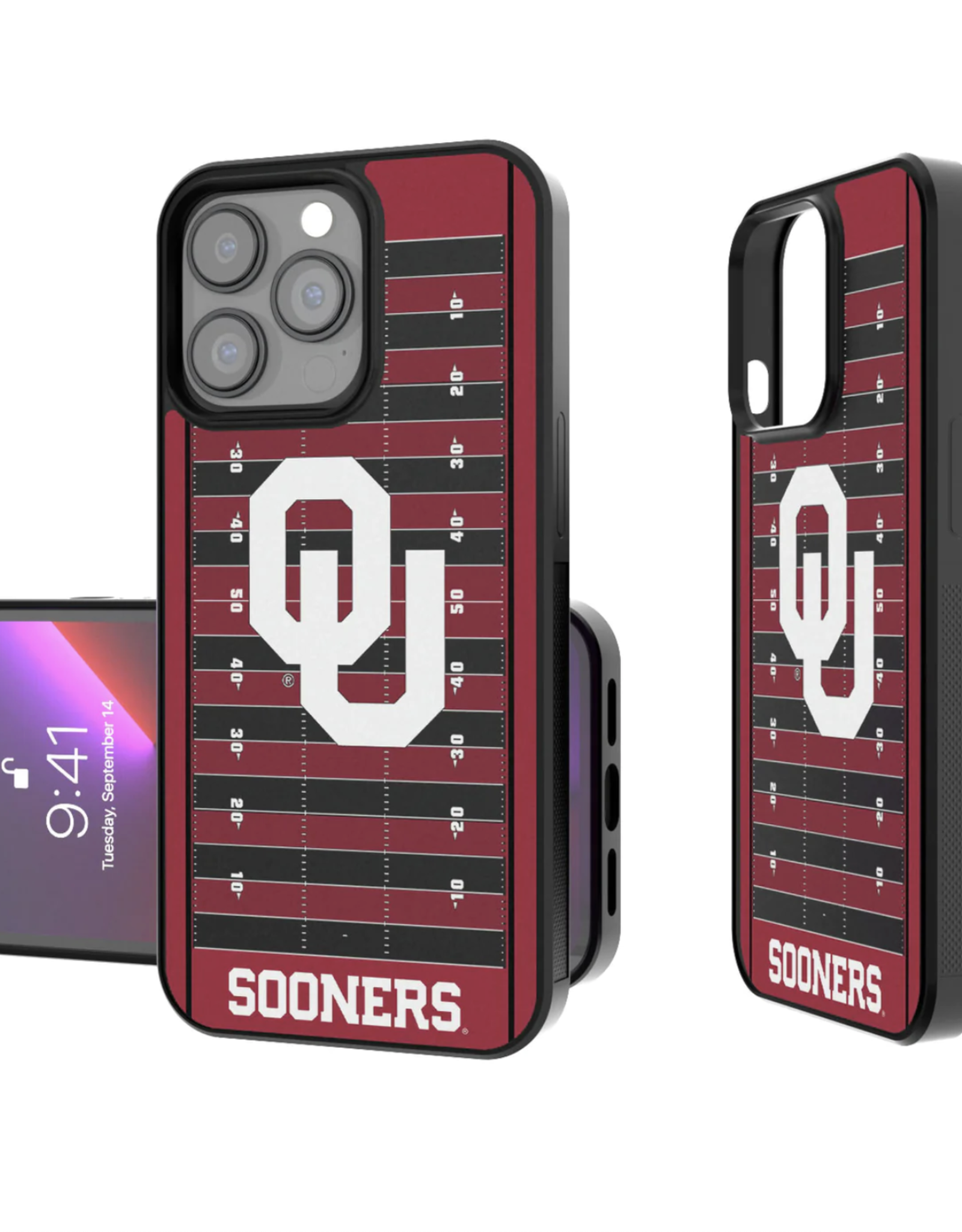 Keyscaper OU Football Field IPhone 13 Pro Bump Case