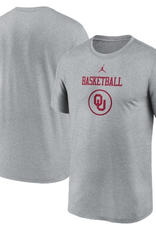 Jordan Men's Jordan Gray OU Basketball DriFit Practice Tee
