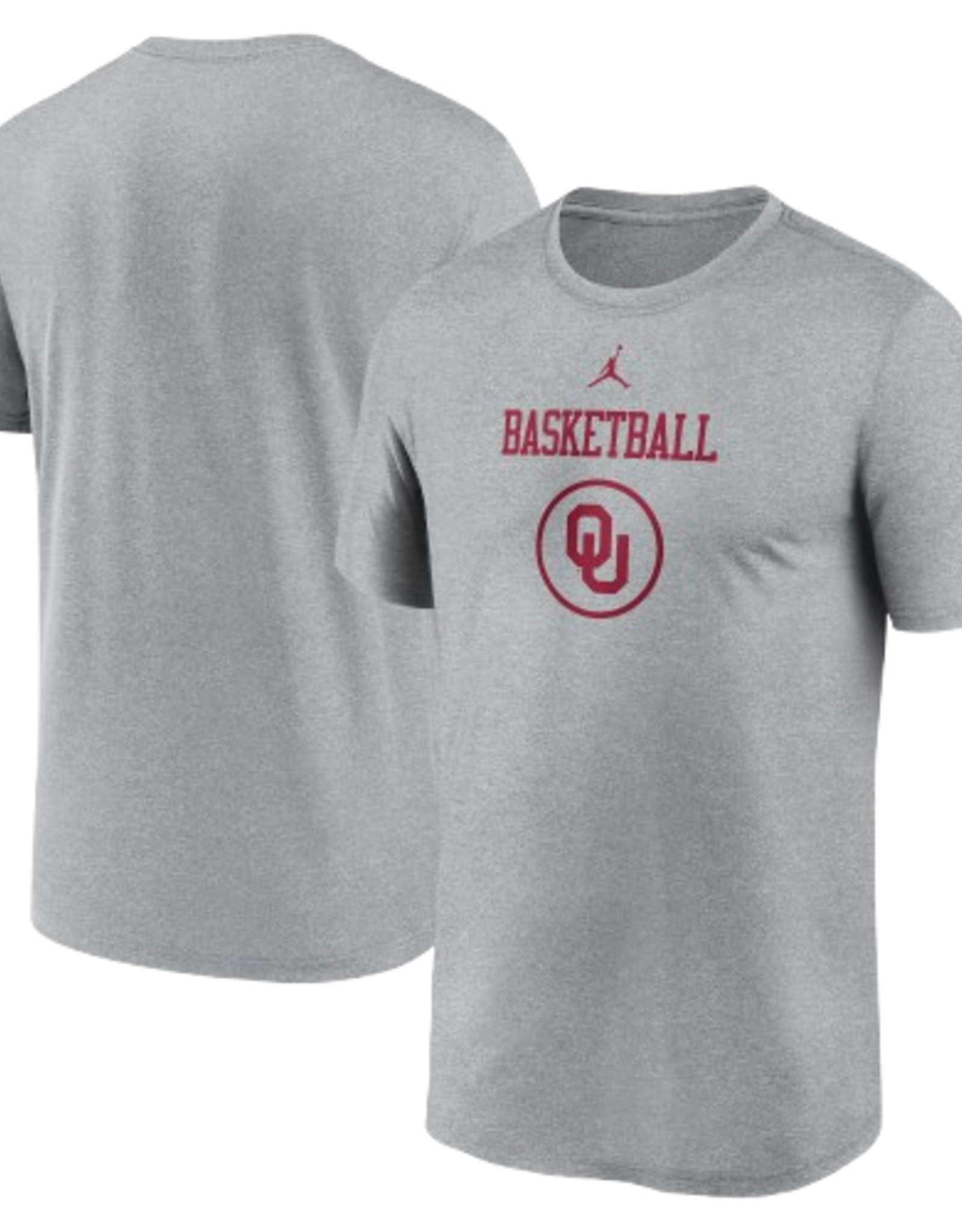 Jordan Men's Jordan Gray OU Basketball DriFit Practice Tee