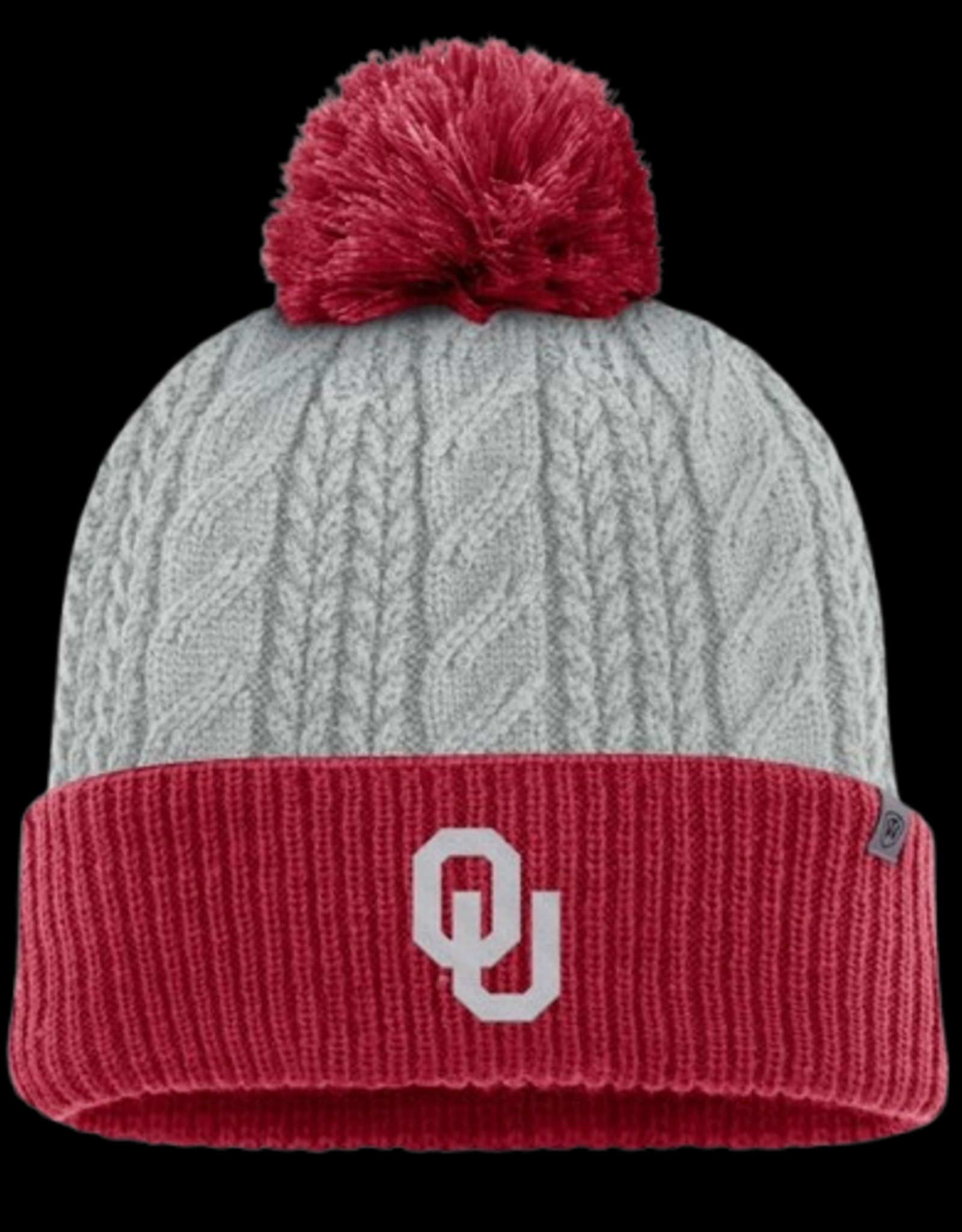 TOW Womens Sooners Becca Cable Knit Beanie