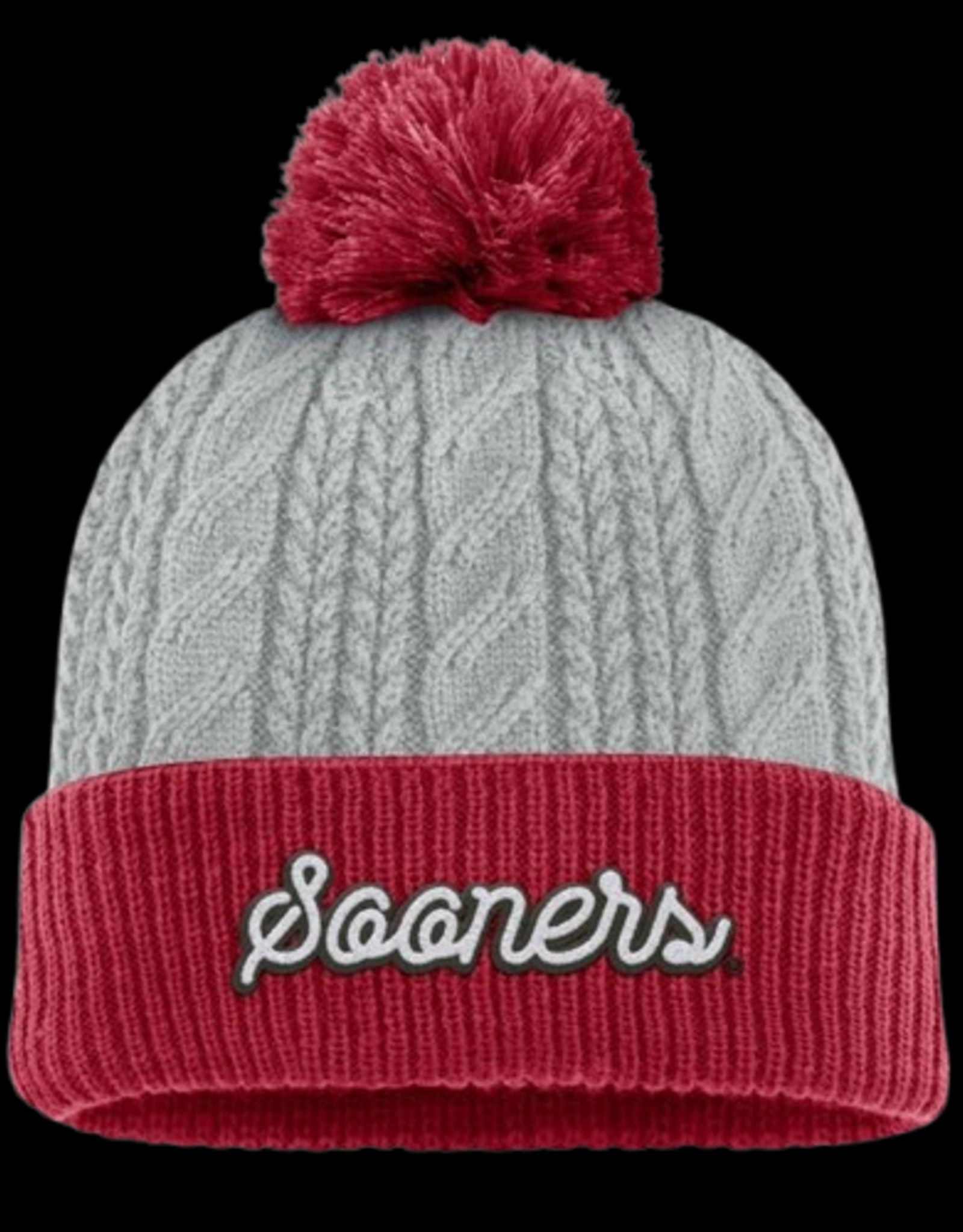 TOW Womens Sooners Becca Cable Knit Beanie