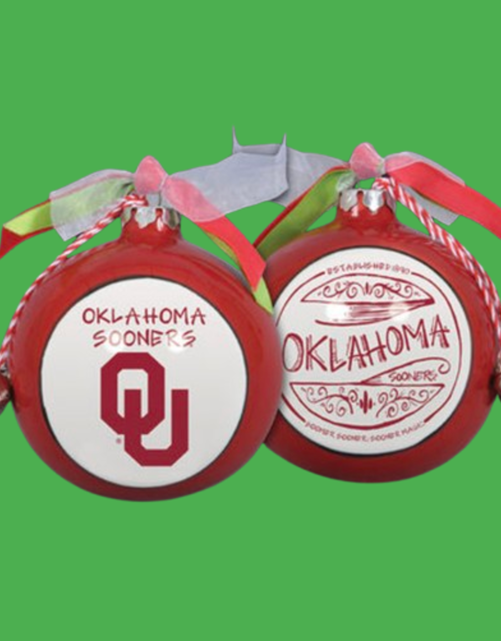 Magnolia Lane Cermamic Oklahoma Scroll Ornament