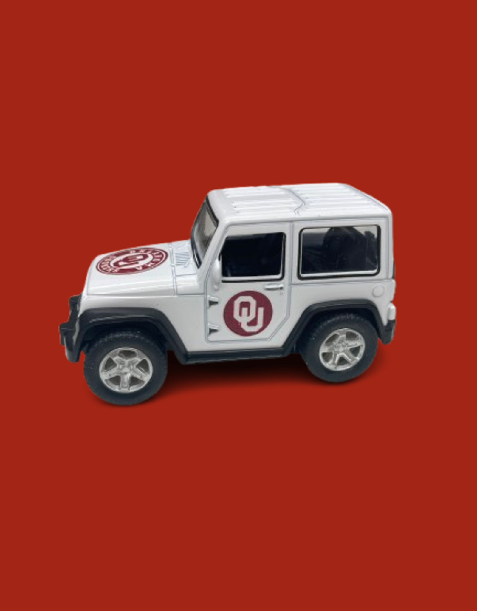 Game Day Outfitters OU Jeep Pull-Back Toy 3.75"