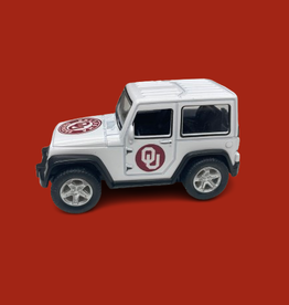 Game Day Outfitters OU Jeep Pull-Back Toy 3.75"