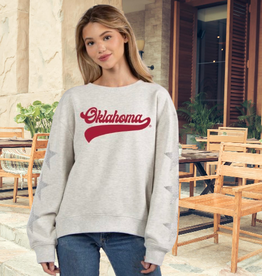 Chicka-d Womens Oklahoma Old School Crew Stars