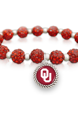 FTH FTH OU Sooners Sparkle Stretch Bracelet