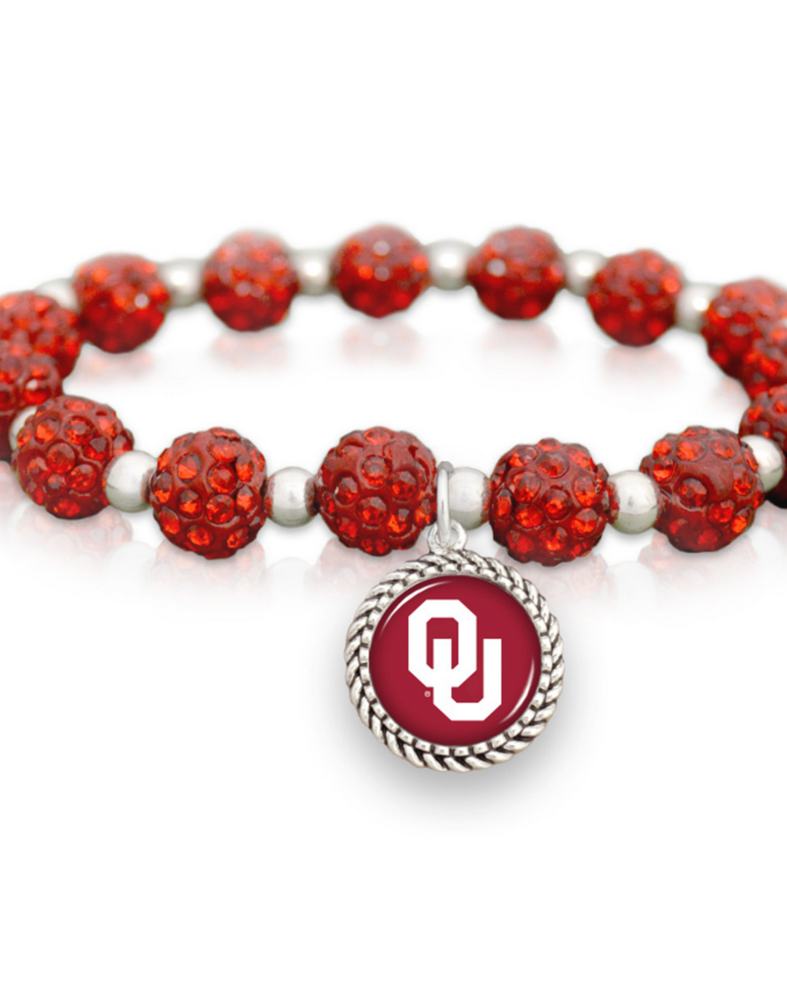 FTH FTH OU Sooners Sparkle Stretch Bracelet