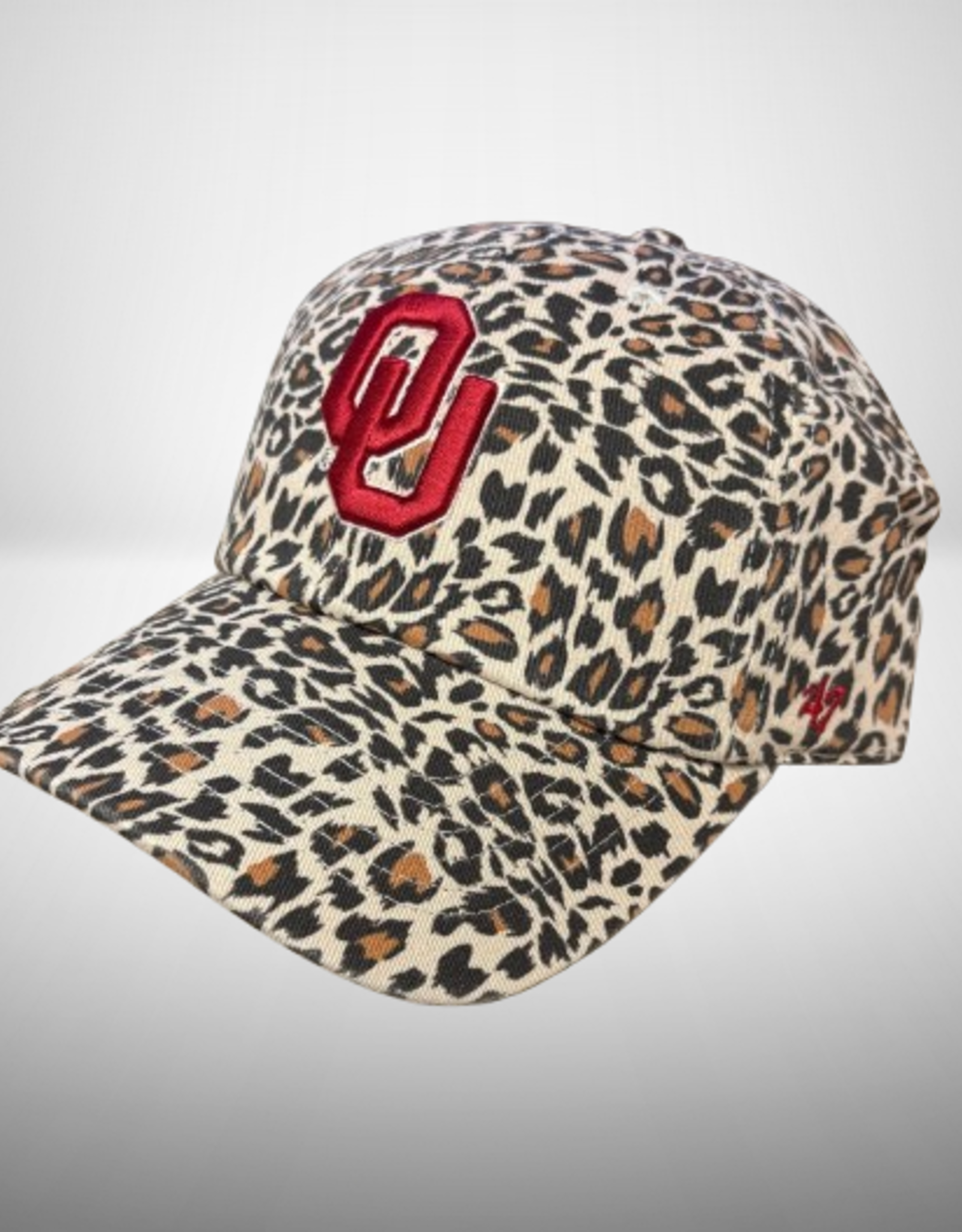 '47 Brand Women's '47 Brand OU Lisa Leopard Print Adjustable Clean Up Cap