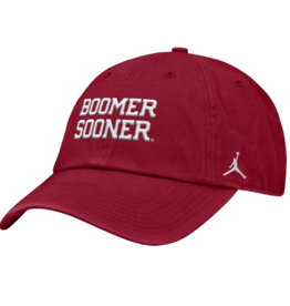 Jordan Jordan Boomer Sooner Crimson Unstructured Adjustable Club Cap