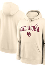 Jordan Men's Jordan Oklahoma OU Natural Club Fleece Hoodie