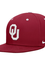 Nike Nike OU Baseball Crimson Dri-Fit True Structured Round Bill Fitted Cap