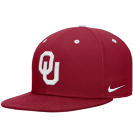 Nike Nike OU Baseball Crimson Dri-Fit True Structured Round Bill Fitted Cap