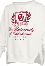 Pressbox Women's OU "Field Day" Oversized Fleece