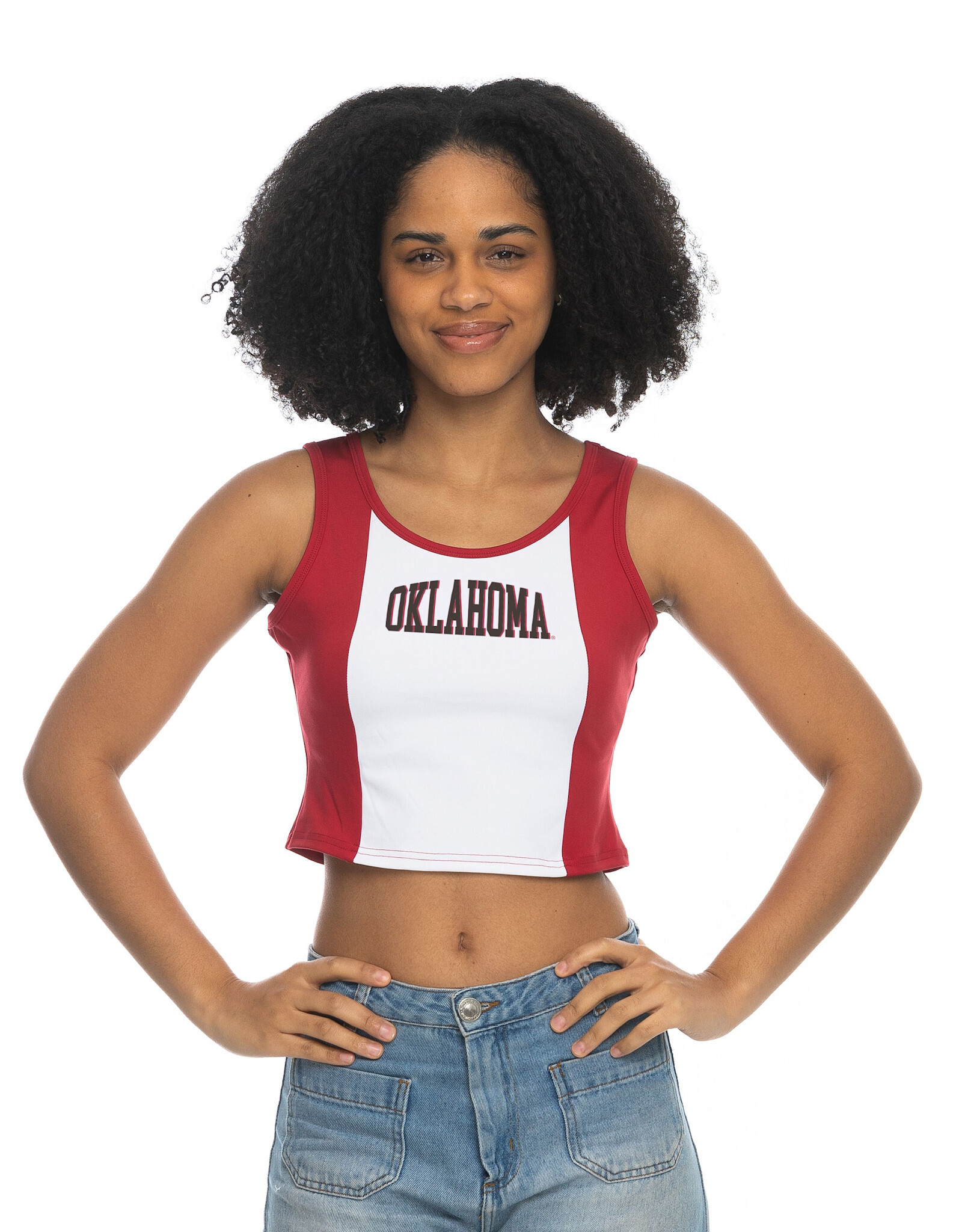 ZooZatz Women's Oklahoma Color Block Tank