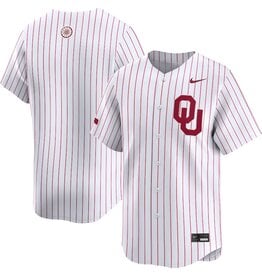 Nike White Oklahoma Nike Pinstripe Baseball Jersey