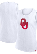 Fanatics Women's OU White Activate Slub Tank
