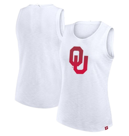 Fanatics Women's OU White Activate Slub Tank