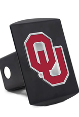 WinCraft Crimson OU on Black Hitch Cover