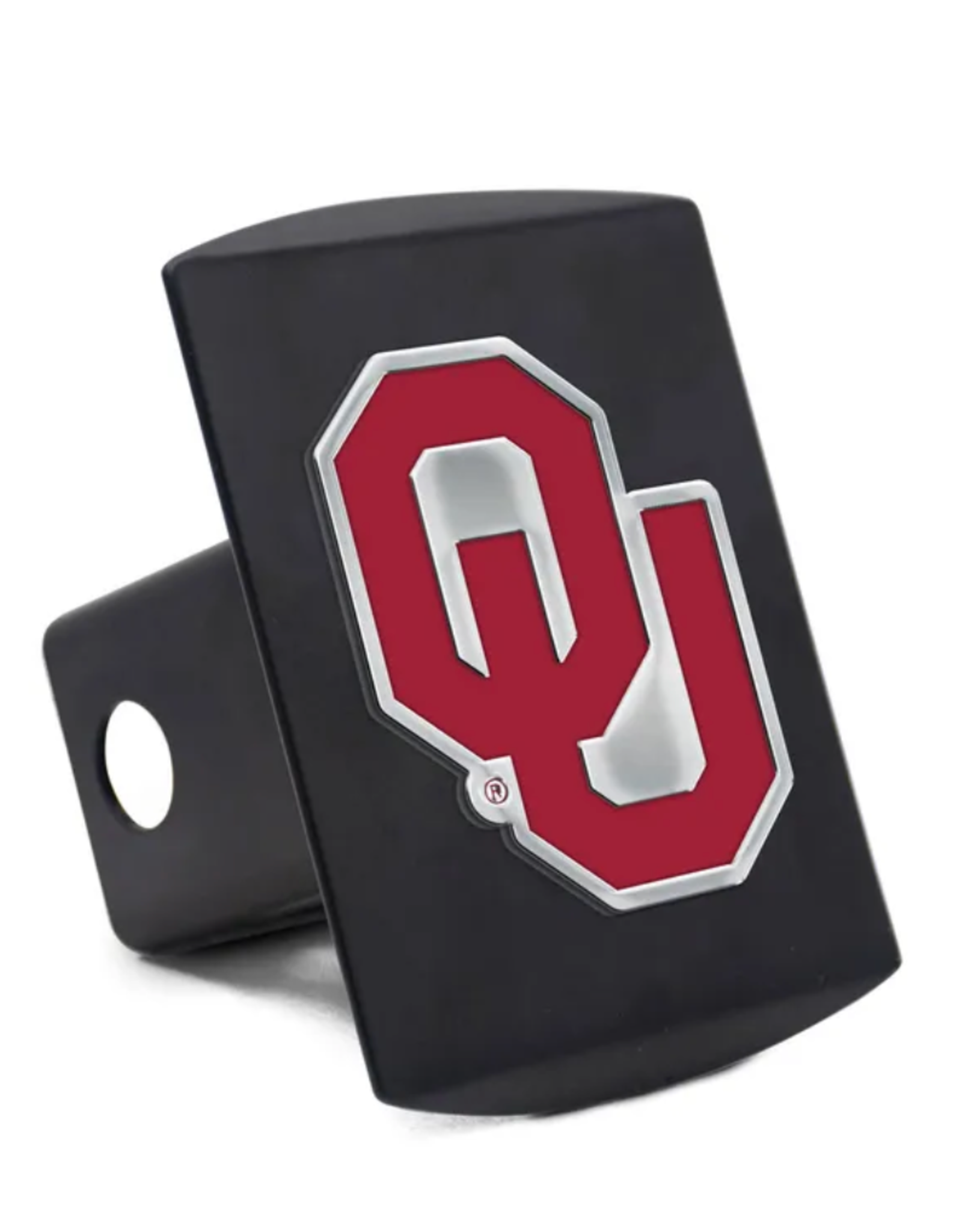 WinCraft Crimson OU on Black Hitch Cover